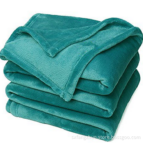 wholesale big size customized super soft flannel fleece winter blanket for adult